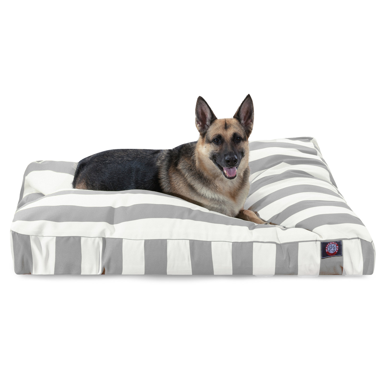 Majestic Washable Pet Bed, Small (20" W x 27" D x 4" H), Gray
