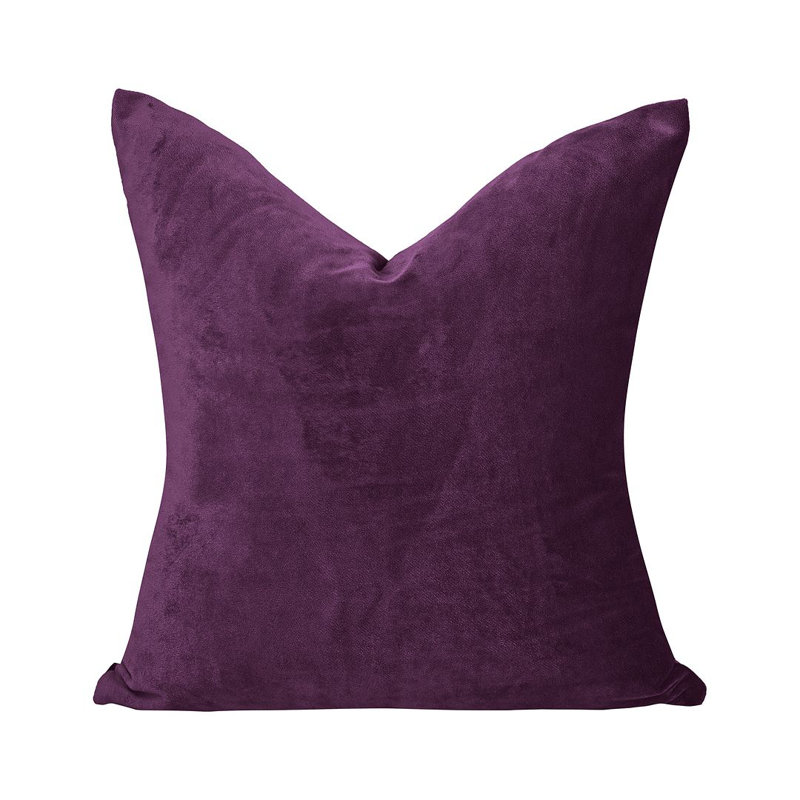 Matte Velvet Cushion Cover - 1 Pc, 46cm x 46cm, Purple