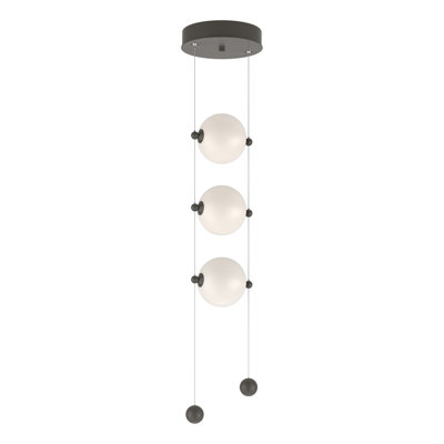 Luminaire suspendu en forme de globe à DEL 3 lumières Abacus