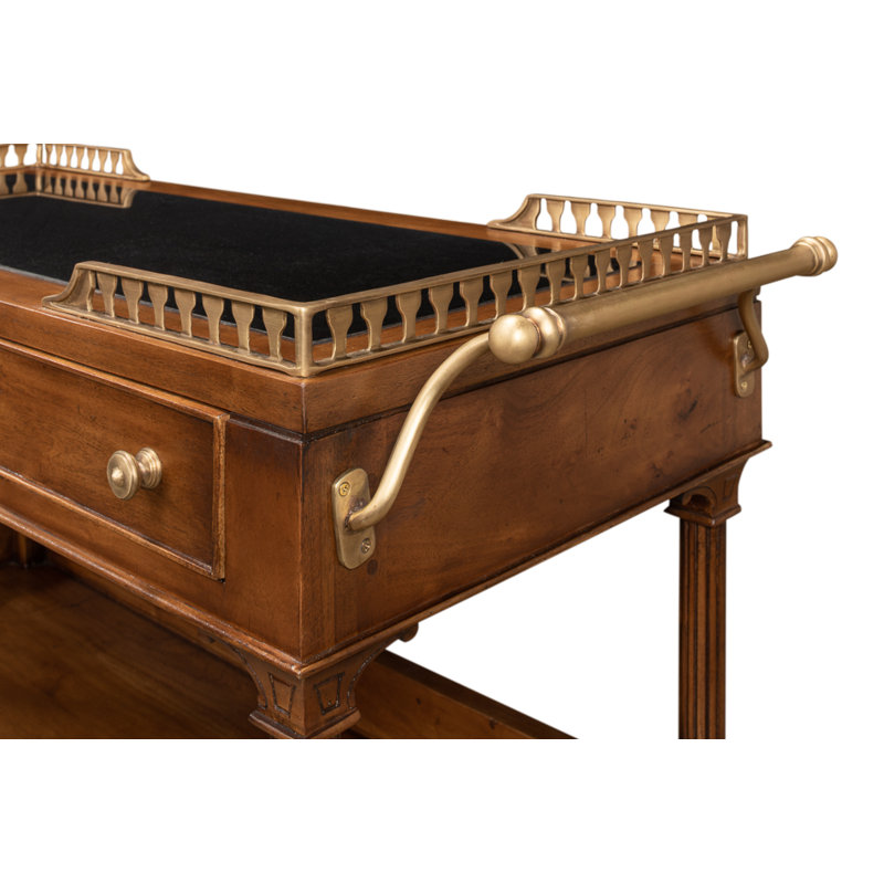 Capital Serving Cart Fruitwood Finish
