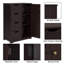 Armoire de rangement en bois avec 4 tiroirs et 1 armoire-796835482