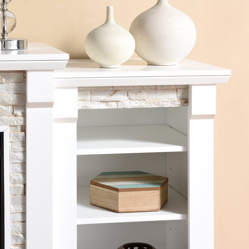 Norcott Darby Home Co 71.75 " W Electric Fireplace, White