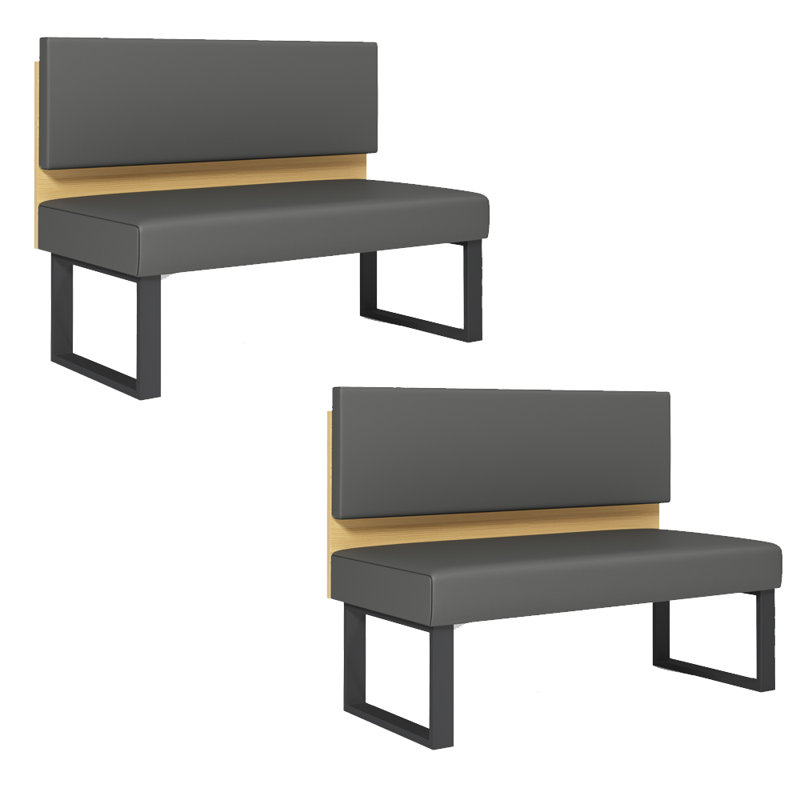 Light luxury simple restaurant bench, Gray