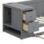 Lit de jour simple avec couchette et accoudoirs de rangement, canapé-lit en bois avec station de charge-625700232