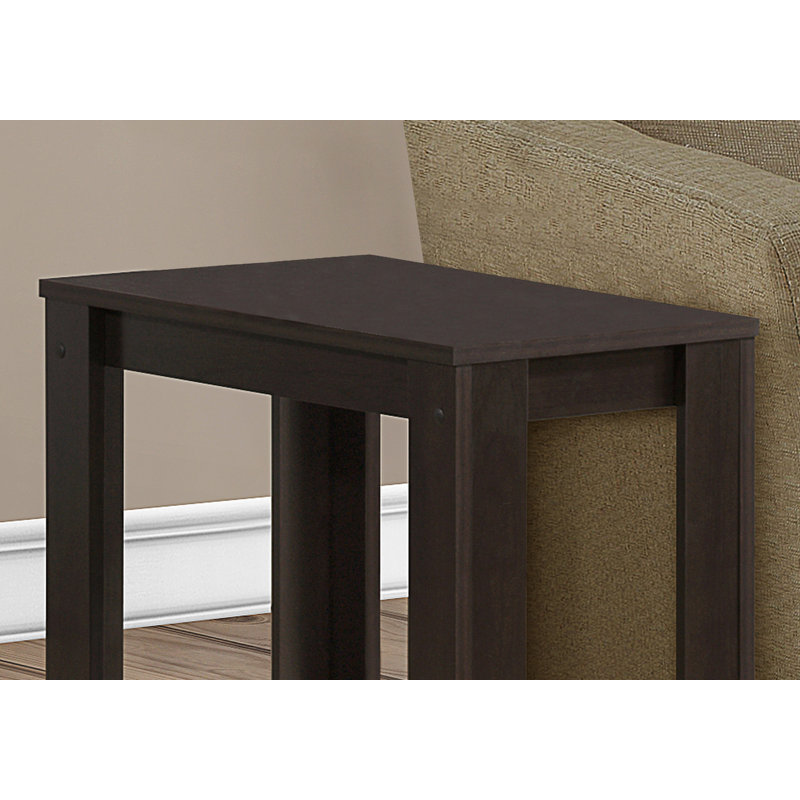 Accent Table, Side, End, Nightstand, Lamp, Living Room, Bedroom, Brown Laminate, Transitional, Espresso