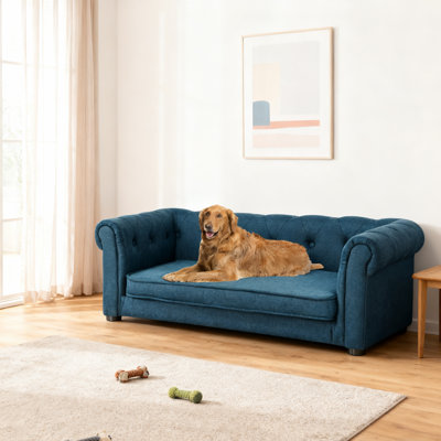 Canapé pour chien très grand 55 po, grand capitonnage pour chien de taille moyenne et grande, siège de 43 po