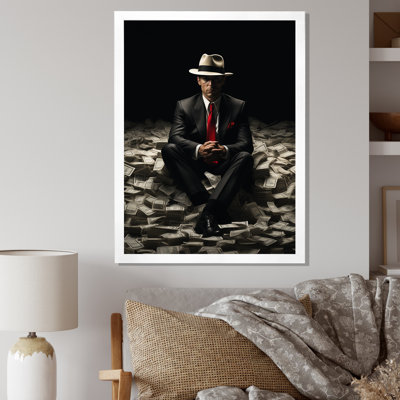 " Billionaire Man With Hat Abundance Of Money "