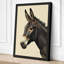 Donkey Study Boho - Wrapped Canvas-646526577-646526583