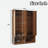 Farmhouse Widen Hall Tree With 4 Rattan Doors, Seating Bench, 6 Hooks And Shoe Cabinet-1110485121