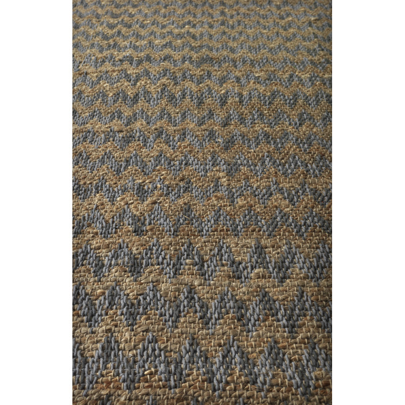 Dearth 45cm Wide Square Chevron Pouffe Ottoman