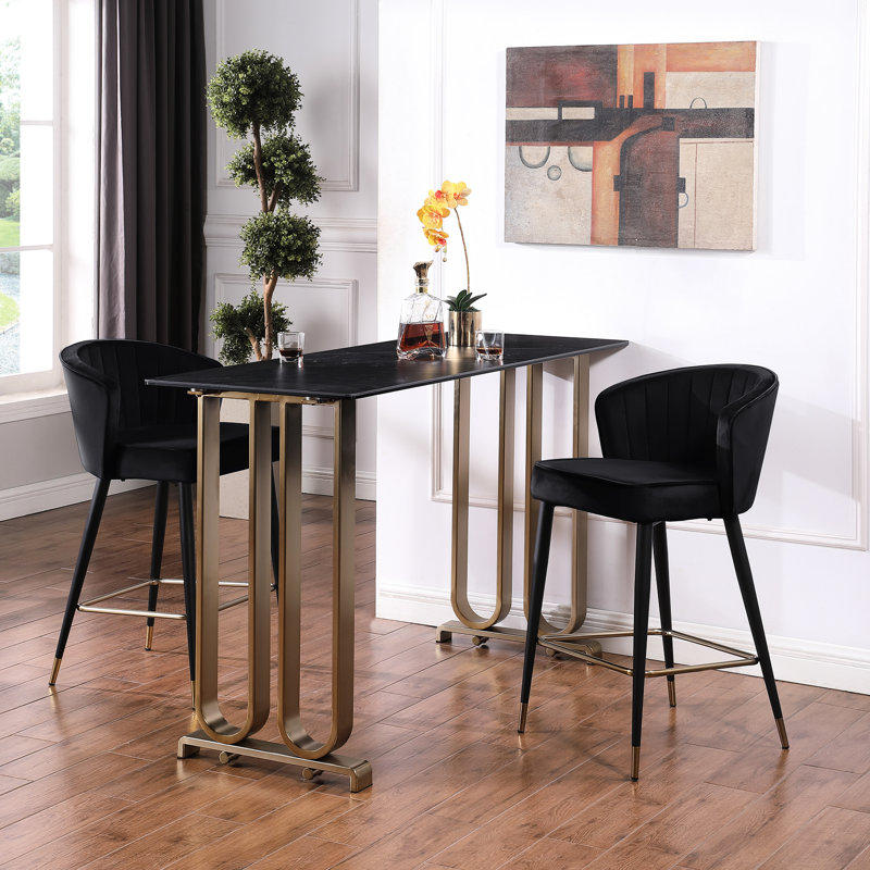 Tabouret de comptoir Chic, Noir