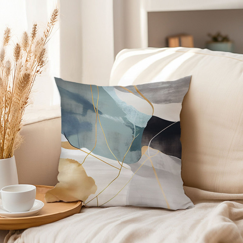 Abstract Pillow Cover, 16"H x 16"W