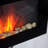 28.5" 1500W Electric Wall-Mounted Fireplace With Flame Effect, 7 Color Background Light