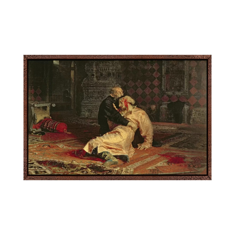Ivan The Terrible And His Son On The 16th November, 1581, 1885 by Ilya Efimovich Repin - Painting on Canvas