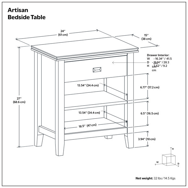 Dimensions du produit
