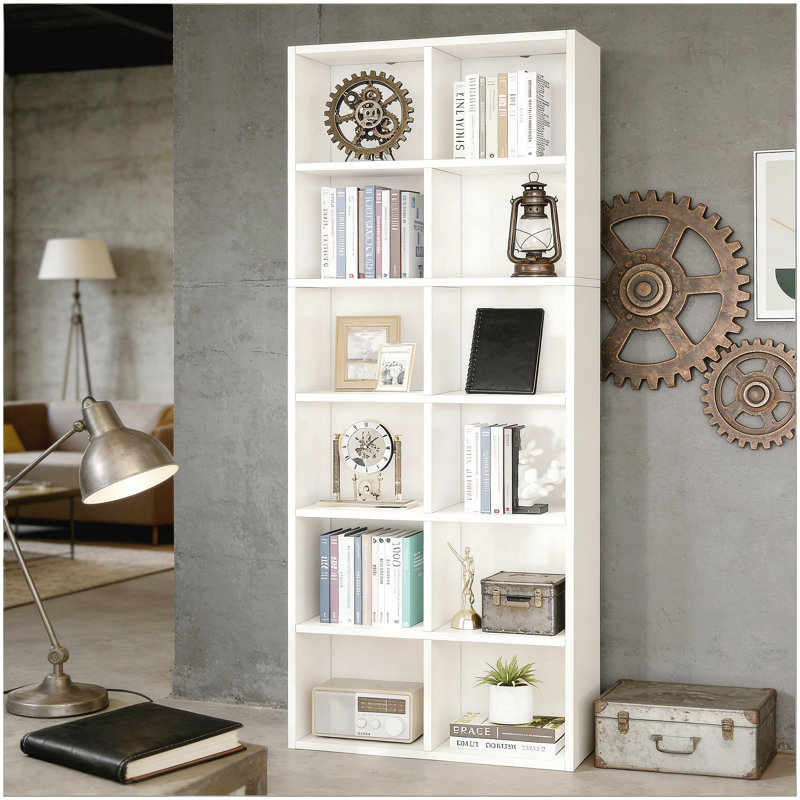 Bibliothèque compacte, présentoir attrayant, armoire ouverte