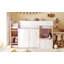 Lit mezzanine double avec maisonnette et rangement, chalet en bois moderne pour enfants / adolescents, imagination et organisation-67189068