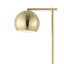 Lampe sur pied DEL contemporaine en fer 58,5 po Eva, laiton doré Eva