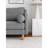Modern 3-Seat Sofa, Grey Linen Upholstery, 77.2 x 32.3 x 36.6 inches | 100% Hornbeam Frame & Wooden Legs, Seat Height: 16.9 inches, Seat Depth: 21.7 inches | Stylish & Comfortable for Living Room, Durable Design
