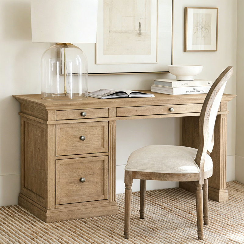 Bureau d'écriture Simple Retro, Naturel