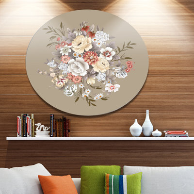 Motif floral blanc et jaune - impression