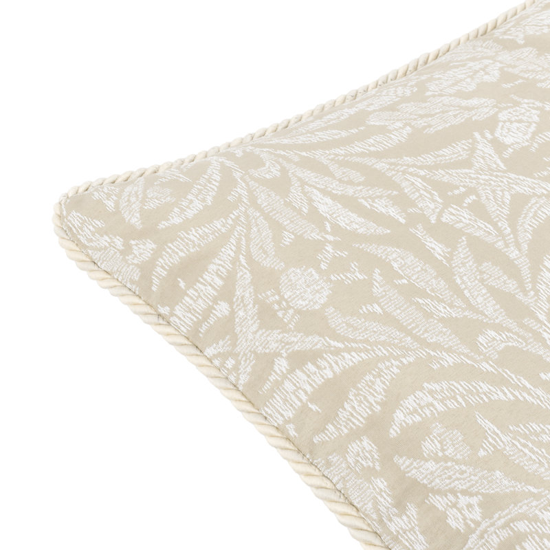 Acorn Tonal Floral Square Cushion Cover, Grey