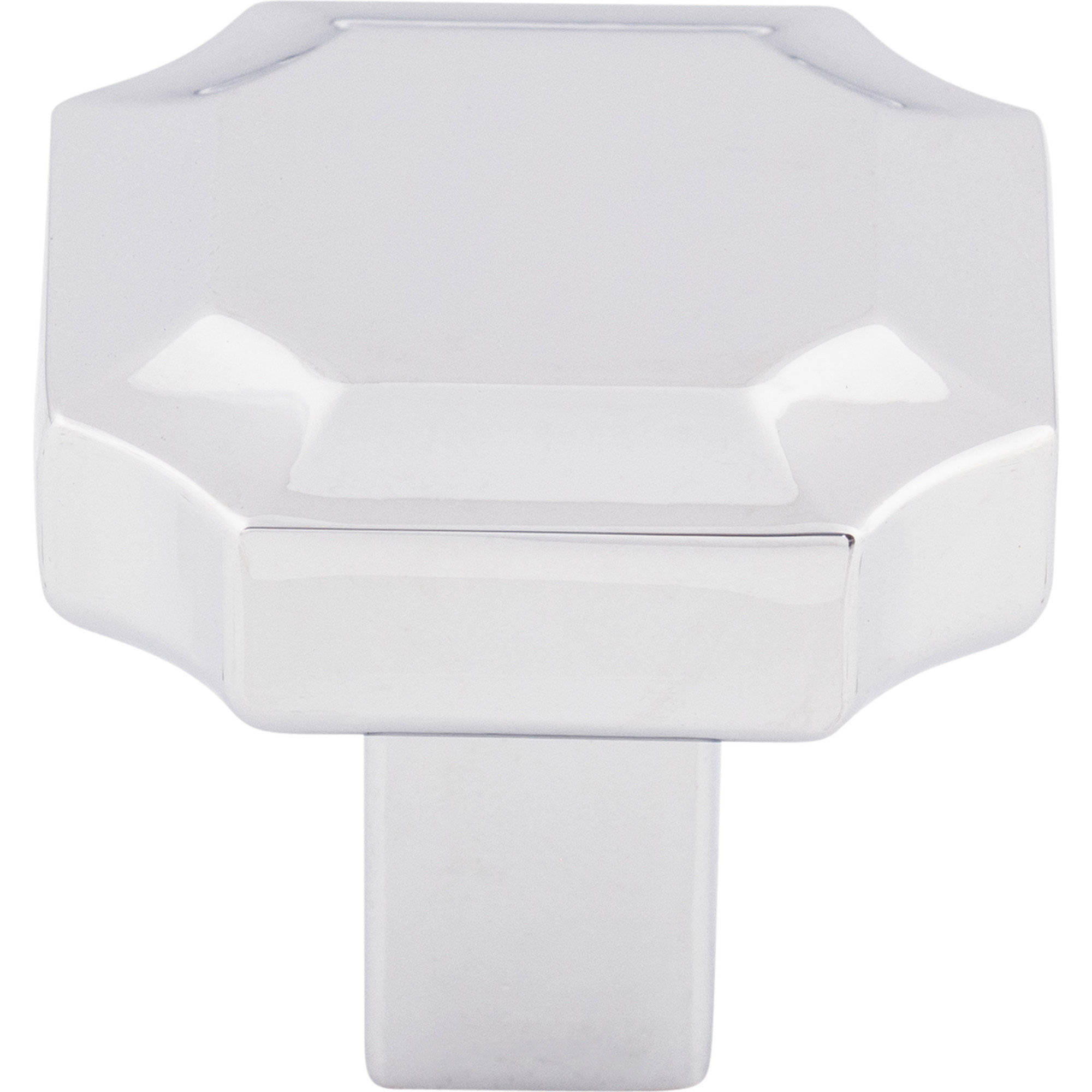 Davenport 1 1/4" Length Geometric Knob, Polished Chrome