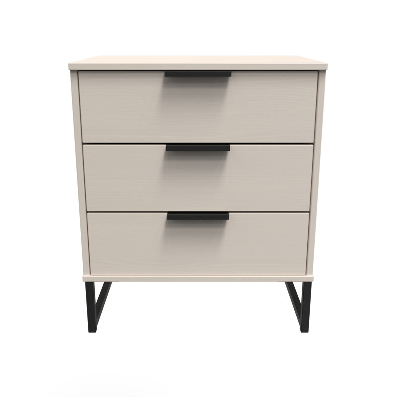 Turah 3 Drawer Chest (Ready Assembled), Kashmir Ash