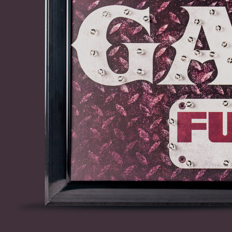 Enseigne lumineuse DEL «Muscle Garage Full Service Open 24 Hours»