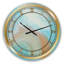 Horloge murale turquoise - or turquoise et marbre bleu-50582124