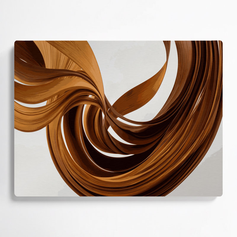 Gradient Abstract 56, art mural en métal brun, H 20 po x l 30 po