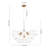 Meyana 6 - Light Bubble Hammered Patterned Glass Cluster Chandelier-114498891