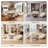 84'' Mid-Century Modern Upholstered Sofa, Solid Wood Frame & Legs, 3-Seat Couch for Living Room-832649630