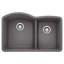 Diamond SILGRANIT 32.07" L x 20.92" W Double Bowl Undermount Kitchen Sink-17718015