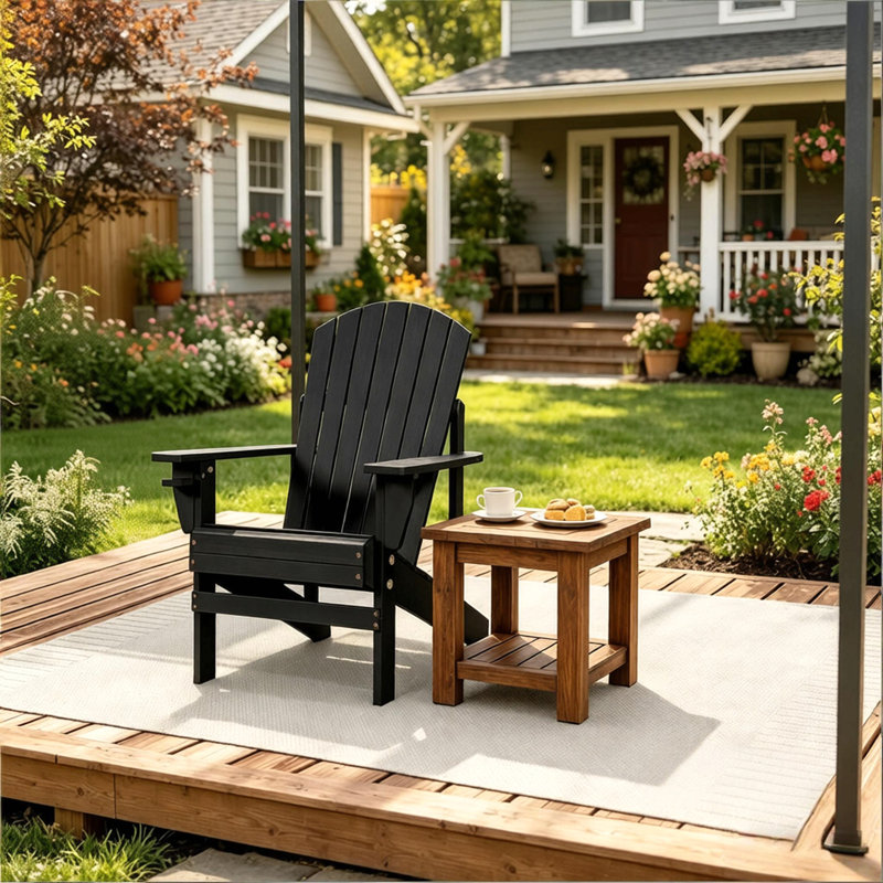 Chaise Adirondack de véranda, chaise Adirondack d'extérieur, chaise Adirondack en bois (chaise Adirondack uniquement)