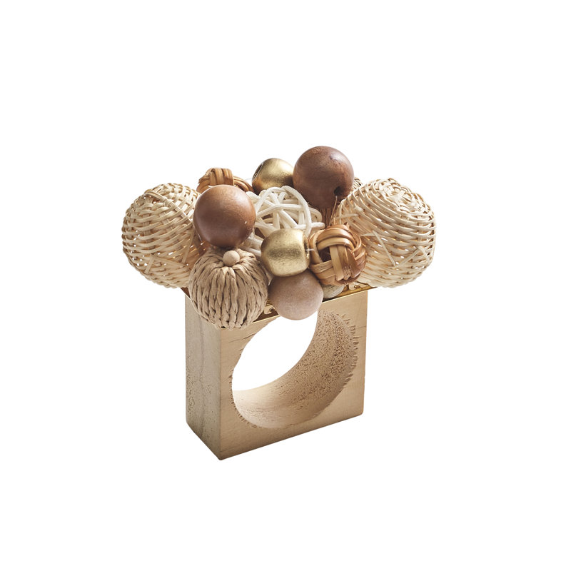 Java Napkin Ring, Natural/Brown