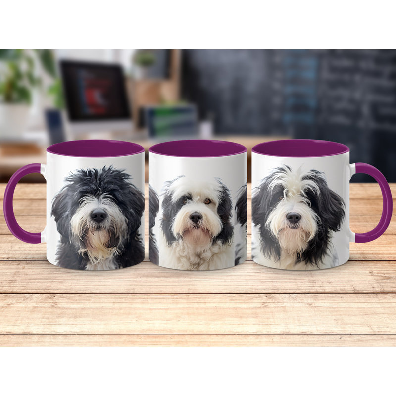 Ceramic Coffee Mug, Purple, 1