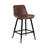 Cannell Upholstered Counter Stool with Metal Frame-814644126