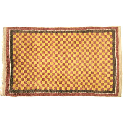 One-of-a-Kind 3'5" X 5'8" 1960s Wool Area Rug in