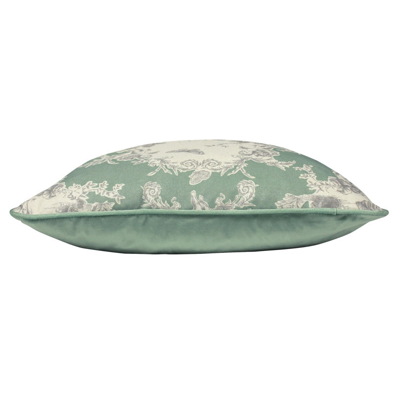  Floral Scatter Cushion with filling, Sage