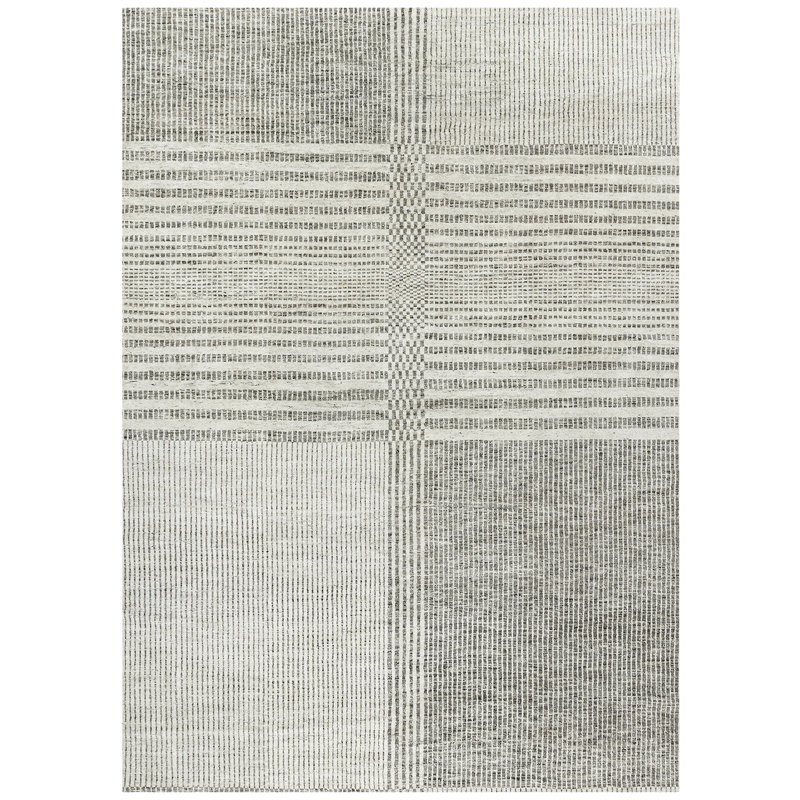Tapis modernes à carreaux organiques, Rectangle 9 pi x 12 pi