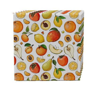 Cotton Twill Dining Linen Set - Set of 4