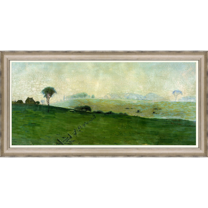 Crackled Scenic Panorama II - peinture encadrée sur papier