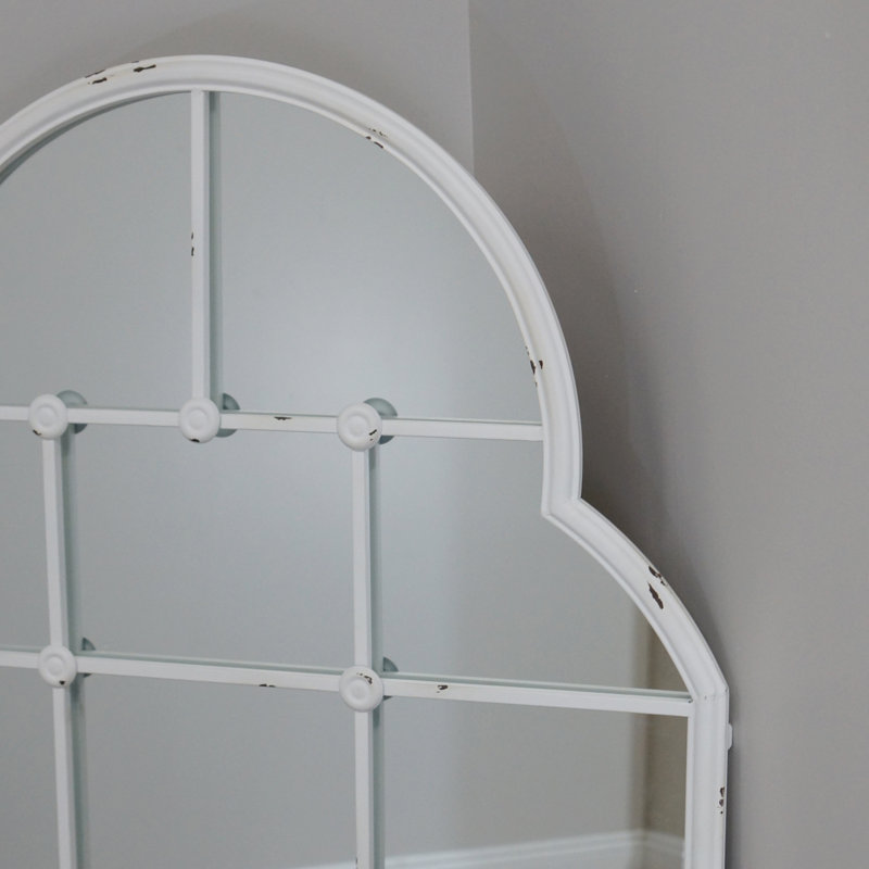 Miroir à cadre blanc 60 po