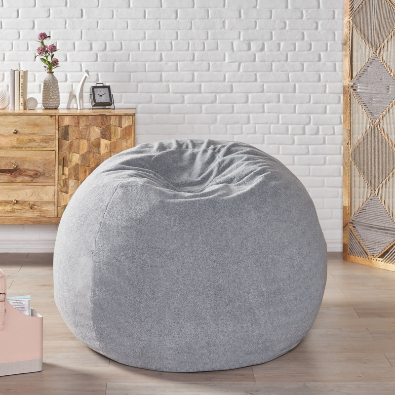 Newalla Polyester Classic Bean Bag, Gray Polyester