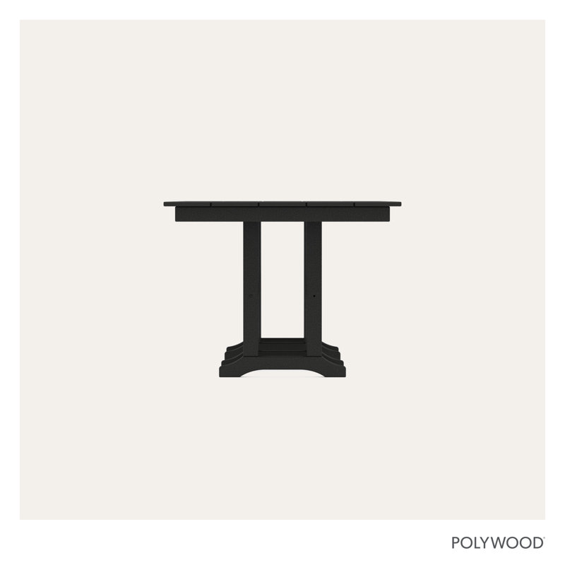 Farmhouse 37" x 72" Dining Table, Black, 29.06"H x 37.72"W x 72"L