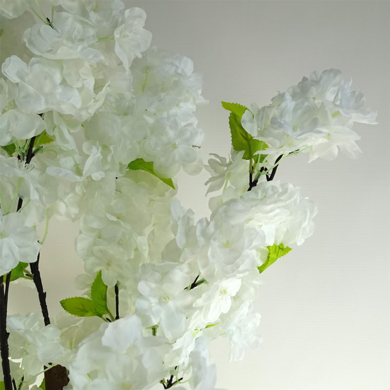 150cm Faux Tree in Pot Liner, White