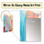 Mid-Century pastel colour colages II - miroir mural géométrique, miroir décoratif moderne, impression d'art en métal-1264706729
