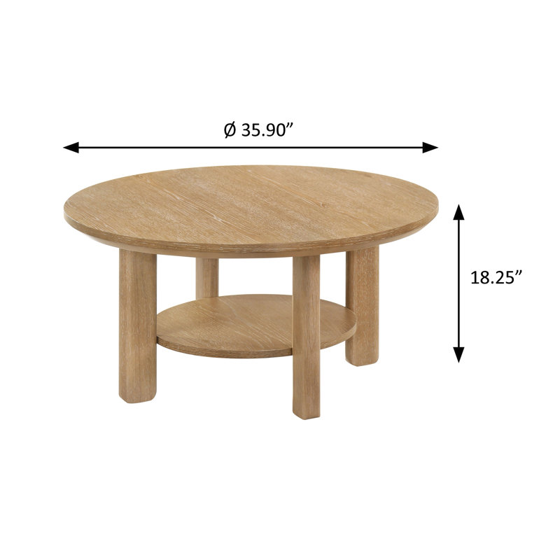 Table basse 35,9 ", Light Oak