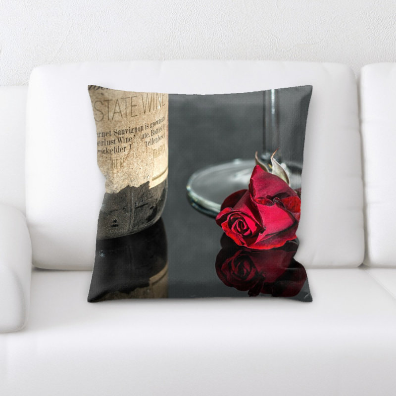 Housse et insert de coussin carré rose